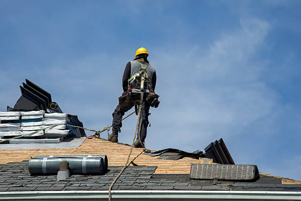Professional Roof Replacement technician working in North Attleboro, MA